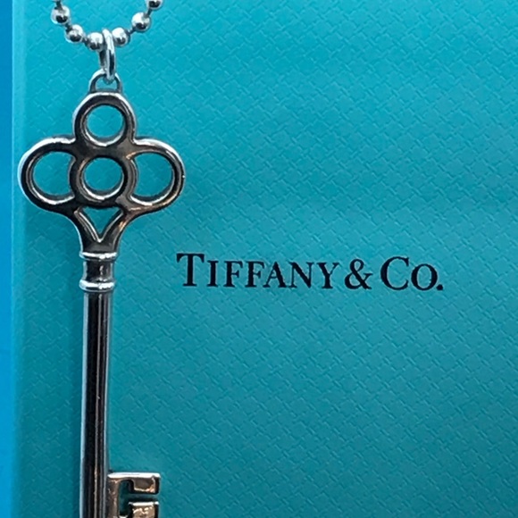Authentic Tiffany & Co. Crown Key Pendant - Picture 2 of 6
